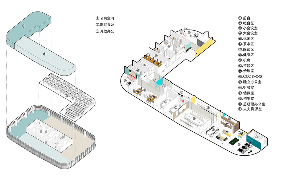 海链科技总部办公设计，一乘建筑，一乘建筑设计，科技公司办公室设计，办公室设计，onexn，海链科技，一乘建筑设计作品